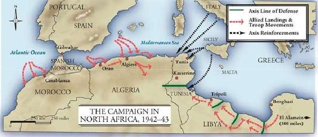 World War 2 In Europe And North Africa Map Atlas Map World War Ii